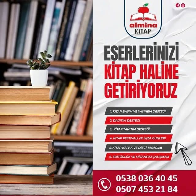 Eserlerinizi kitap haline getiriyoruz paylaşımı