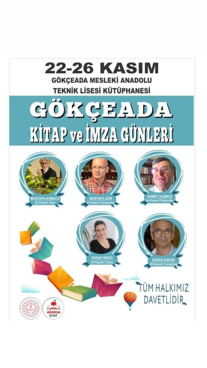 Gökçeada Kitap ve İmza Günleri afişi