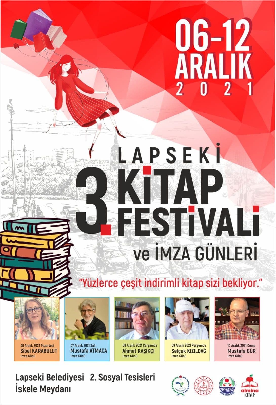 Lapseki 3. Kitap Festivali ve İmza Günleri afişi
