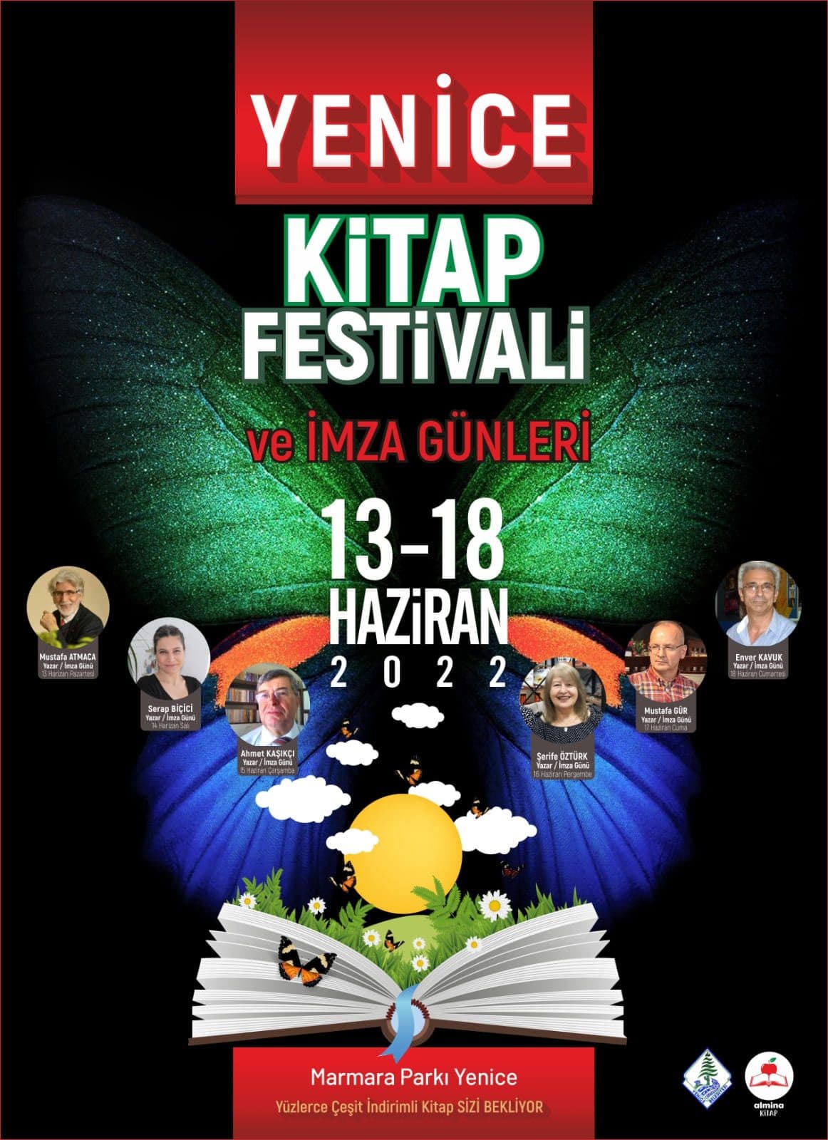 Yenice Kitap Festivali ve İmza Günleri afişi